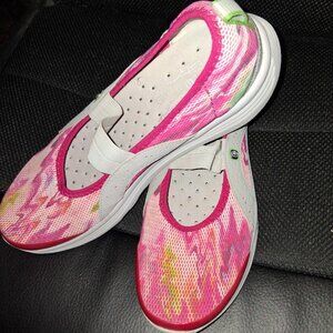Bzees Sea Dogs Pink Water Resistant Slip On Mary Jane Shoes Sz 8